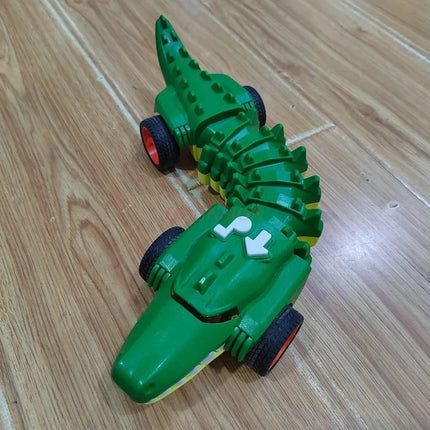 Electric Mechanical Shark Fighting Bone Car Children's Music Light Twisting Crawling Scorpion Crocodile Boy Puzzle Toy