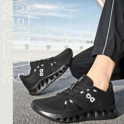 Men Casual Sports Running Shoes Marathon Air Cushion Breathable Lightweight Men Comfortable Athletic Nonskid Sneakers Outdoor