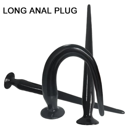 Long Anal Plug Dildo Super Soft Flexible Butt Plug Prostate Massage Anal Dilator Long Ass Sex Toys For Men Women Couples Dick