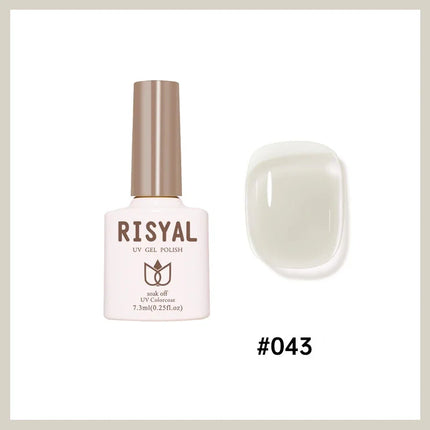 Jelly Transparent Ice Through Gel Nail Polish Pink Skin Color Semi Permanent Manicure Top Coat Soak Off UV Gel Varnish Nail Art