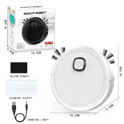 Lenovo 3-in-1 Smart Sweeping Robot Vacuum Mop 4000pa Strong Suction Washable Mop For Pet Hair Hard Floor Ideal Home Kitchen Room