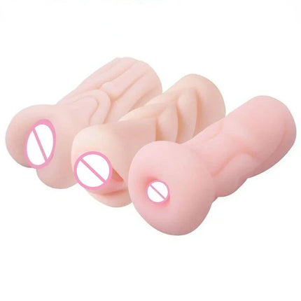 Male Masturbator Realistic Vagina Anal Blowjob Portable Masturbation Cup Soft Real Skin Pocket Pussy 18+ Erotic Sex Toys for Men