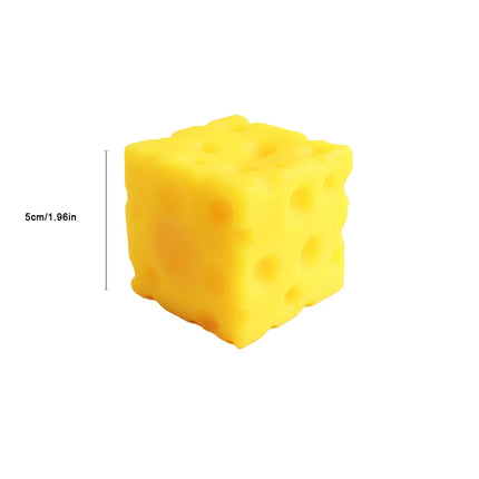 Squishy Square Cheese Squeeze Toys Slow Rebound Push Stress Relief Sensory Toy Soft Butter Cheese Fidget Toy Christmas Present