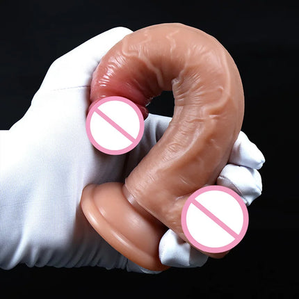 Spuer Bigger Realistic Dildos Silicone Layer Penis with Suction Cup Adult Sexy Toys for Woman Men Vagina Anal Massage Stimulator