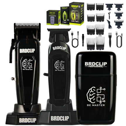 BRD 106 617 609 Professional Electric Hair Clipper Hair Trimmer DLC Blade with Base 7500RPM 7000RPM 7000RPM Barber Set BRDCLIP