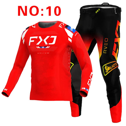 motocross child set Motorcycle jersey and pants kids clothing big boy girl Youth mx gear set Customized Number Nameracing suit