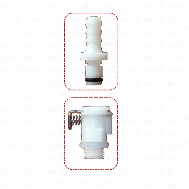 Male Vacuum Pump Sex Toy with Clear Measuring Cylinder, Blue Hose, Red Handle, Gauge, and Man Masturbation Training Device