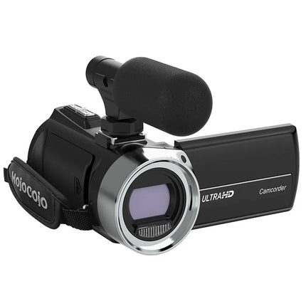 4K Camcorder with Microphone 18X Zoom Infrared Vlogging Video Camera for Youtube 48MP Portable Digital Recorder Live Streaming