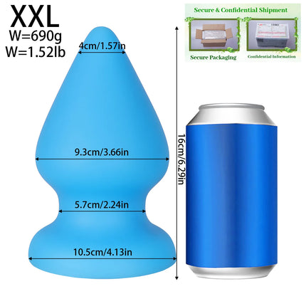 Small Fisting Butt Plug Training Dilator XXXL Huge Anal Plug Super Soft Anal Toys Suction Cup Big sex toy for men Women Buttplug