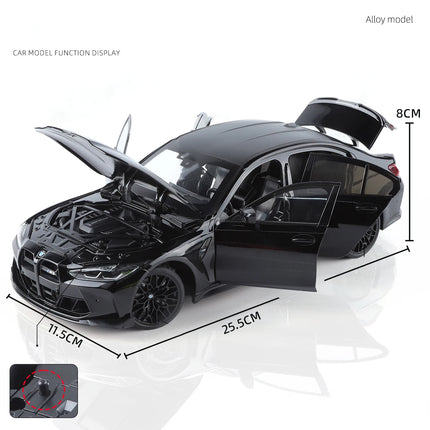 NEW 1:18 BMW M3 CS LCI G80 Mpower Supercar Alloy Car Diecast & Toy Vehicle Car Model Miniature Scale Model Car For Children Gift