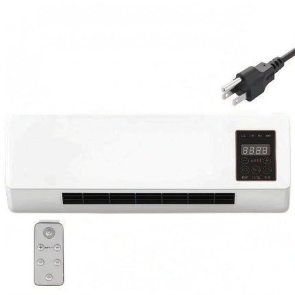 Indoor Cooling and Heating Unit Digital Control Panel Wall-Mounted Air Conditioner Air Conditioner Heater Combo Front Grille