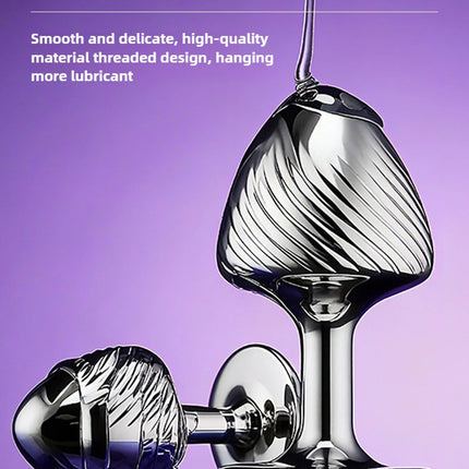 1PCS Mushroom Shaped Metal Anal Plug Anal Massage Dilator Prostatic Anal Stimulation Adult Couples Masturbation Toys