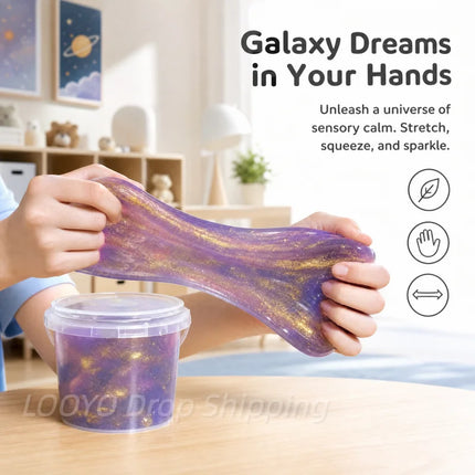 Super Large Box Slime Bucket Giant Bubble Milk Fake Water Decompress Toy Non Stick Hand Can Cover Bubble Pure Handmade Kids Gift