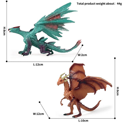 Oenux Simulation Dinosaur Dragon Turtles Fire Bull Orangutan Magma Golem Animal Model Action Figures Pvc Collection Kid Toy Gift