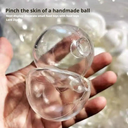 Stress Relief Toys 10pcs Diy Stress Ball Making Kit Tpr Skins Fillers for Personalized Squeeze Anxiety Relief