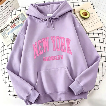 Fashion Casual New York Brook Letter Print Hoodies Spring Hoodies Sweatshirts Men Women Tops Hoodie Sweatshirt Hoody