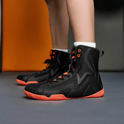 Lexsan Training Wrestling Shoes Men female Fitness Boxing Shoes Mesh Breathable Boxing Shoes Men High Quality Wrestling Shoes