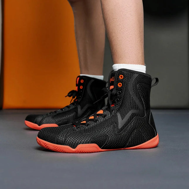 Lexsan Training Wrestling Shoes Men female Fitness Boxing Shoes Mesh Breathable Boxing Shoes Men High Quality Wrestling Shoes