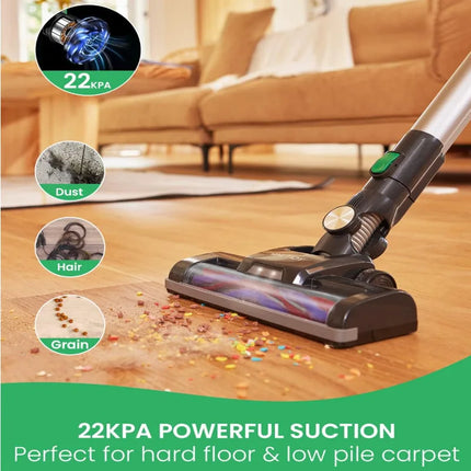 Cordless Vacuum Cleaner 22Kpa Ultra Lightweight 3 in 1 Stick Vacuum Up to 35mins Runtime for Home Pet Hair Hard Floor