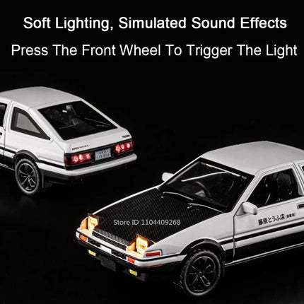 1:36 Porsche 911 Turbo 1978 Model Toy Cars Alloy Diecast AE86 Miniature Vehicles Doors Opened Pull Back Exquisite Interior Gifts