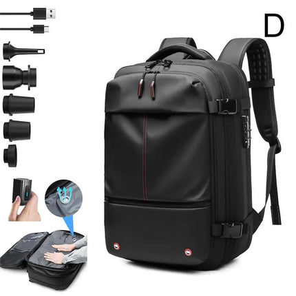 Travel New Backpack Men's Business Multi-function Computer Bag Vacuum Compression Large Capacity Backpack TPU Teen Bag Man