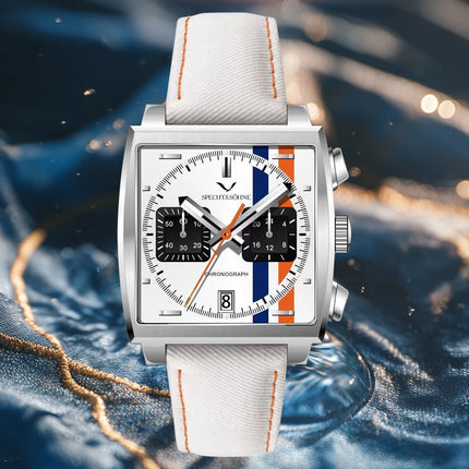 Specht&Sohne Fashion Mens Watches Top Brand Luxury Watch For Men Blue Casual Waterproof Square Sports Wristwatches Reloj Hombre