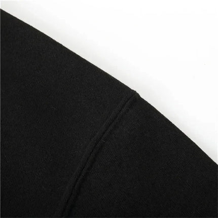 Men's clothing 100% Cotton black T-shirt American style Retro Casual Trend Streetwear Hipster Fashionable Oversized Unisex shirt