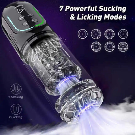 Telescopic Rotation Masturbator Cup Vagina Masturbation Blowjob Adults Sex Toys for Men Male Piston Automatic Mastubator