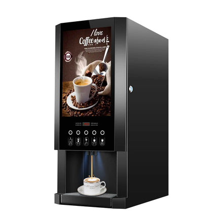 E-30SW Automatic Instant Coffee Machine Commercial Milk Tea Vending Machine with LED Light Box for Office and Restaurant