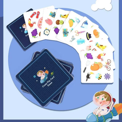 1-8pcs Memory Matching Crazy Cards Toy Parent-child Interactive Cognition Games Early Educational Montessori Logical Thinking