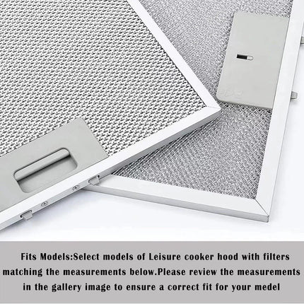 2x Range Hood Filter Replacement Ventilation Aluminium Aspirator 26*32CM Metal Mesh Cooker Hood Grease Filter Kitchen Extractor