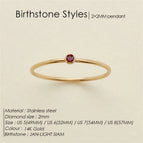 January-Light Siam / Rose Gold Color / 6