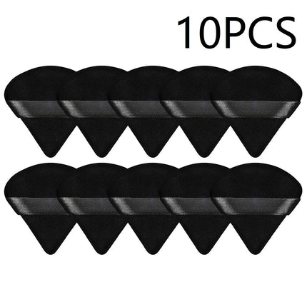 10PCS Puff Triangle Makeup Beauty Sponge Puff Triangle for Powder Makeup Blender Finger Puff Make Up Accessories Cosmetics PF03
