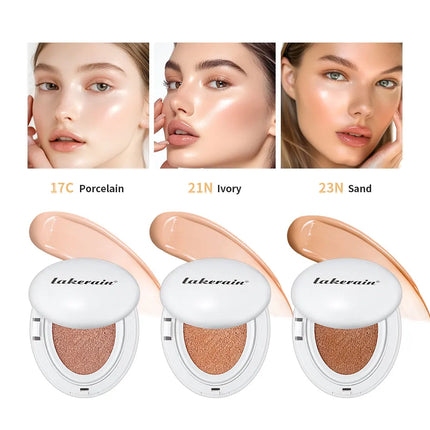 NEW Glow CC Cream Foundation Cushion Waterproof Long-lasting Brighten Foundation Cream Women Base Makeup Face Korean Cosmetics