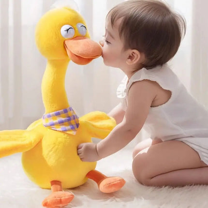 Dancing Duck Electric Duck Plush Toy Singing English Version Dancing Talking Duck Recording Repeating What You Say