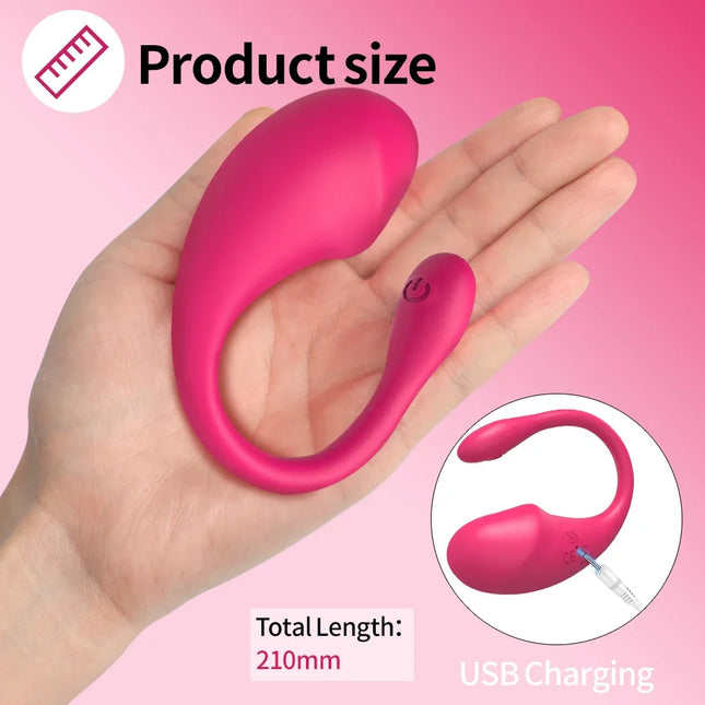 Wireless Bluetooth G-Spot Vibrator for Women, APP Remote Control Wearable Vibrating Egg, G-Spot Clitoral Stimulator Sex Toys for Adults