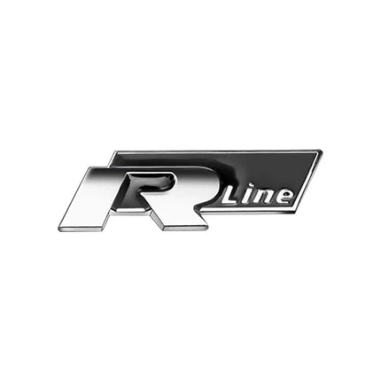 3D Metal R Logo Sticker Car Rear Trunk Body Emblem Sticker For VW Golf 5 6 7 MK7 MK6 Polo Jetta Scirocco Beetle Passat Tiguan