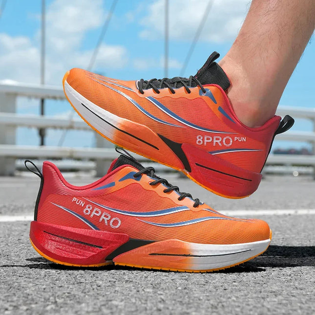 Men Sports Running Shoes Casual Marathon Breathable Lightweight Women's Comfortable Athletic Nonskid Walking Sneakers Outdoors