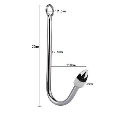 BDSM Erotic Sexy Anal Hook Adult Games Stainless Steel Sex Toys Prostate Massager Anus Dilator Chastity Device for Men and Women