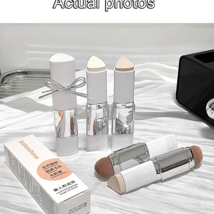Dual-ended Foundation Stick Natural Matte Ivory White Natural Color Foundation Stick Even Out Skin Tone Provides Spot Foundation