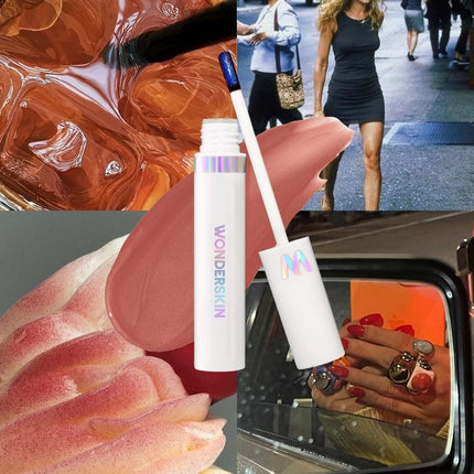 Wonderskin Peel Off Lip Stain Reveal Lasting Waterproof Pink Gloss Tint Transfer Proof Non-stick Cup Natural Cosmetics Wonder