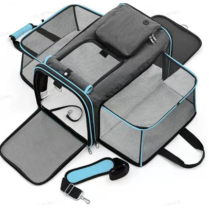 Portable Outdoor Bag Foldable Small Pet Supplies Car Bag Outdoor Handbag Large Space Breathable Pet Bag Supplies New