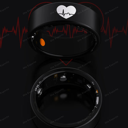 New ECG Monitor Smart Ring Heart Rate Blood Oxygen Health Monitoring Multi-sport Mode Temperature 3ATM Waterproof Smartring 2025