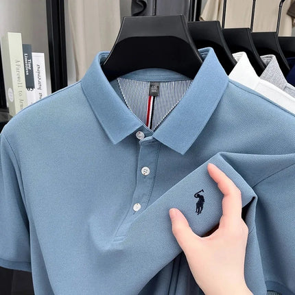 Luxury brand short sleeve polo shirt, exquisite pony embroidery, summer new breathable T-shirt, new fashion Paul men's wear