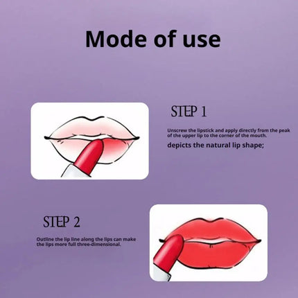 Velvet Matte Dark Magic Lipstick Long-Lasting Waterproof Lipstick Hydration Lip Gloss Nourishing Lightweight Smooth Essence Care