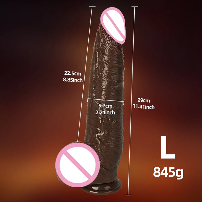 Realistic Dildos for Women, Skin-Sliding Foreskin Testicles Dildo, Anal Vaginal Stimulation Strapon Big Penis Sex Toys for Women