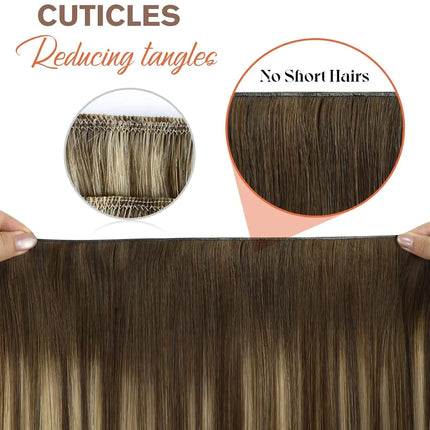 Sunny Hair Genius Weft Hair Extensions Human Hair Sew in Extensions Genius Human Hair Wefts Brazilian Hair For Women
