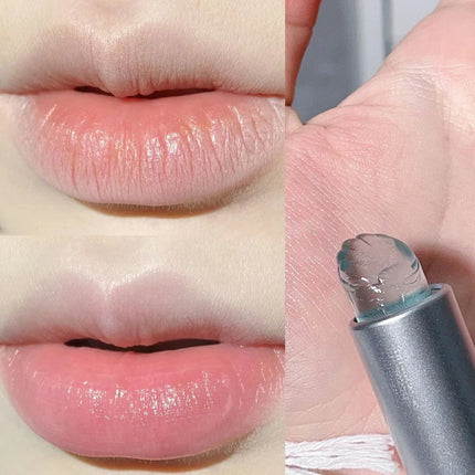 Sea Shell Shaped Lip Balm Clear Blue Moisturizing Hydrating Oil Reduce Lip Lines Remove Dead Skin Transparent Mask Lip Care