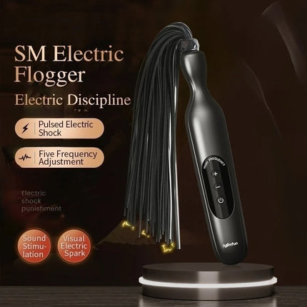 BDSM Electric Shock Training Series Pulse Horse Whip Spanking Paddle Electro Spanking Stick Bat Sex Games Adult Sex Toys 18+