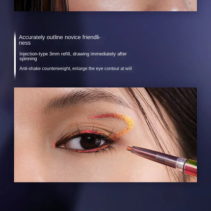 Kaleidos Eyeliner Gel Pencil Waterproof Chameleon Colour Long Wear Glitter Metallic Waterproof Eye Pen